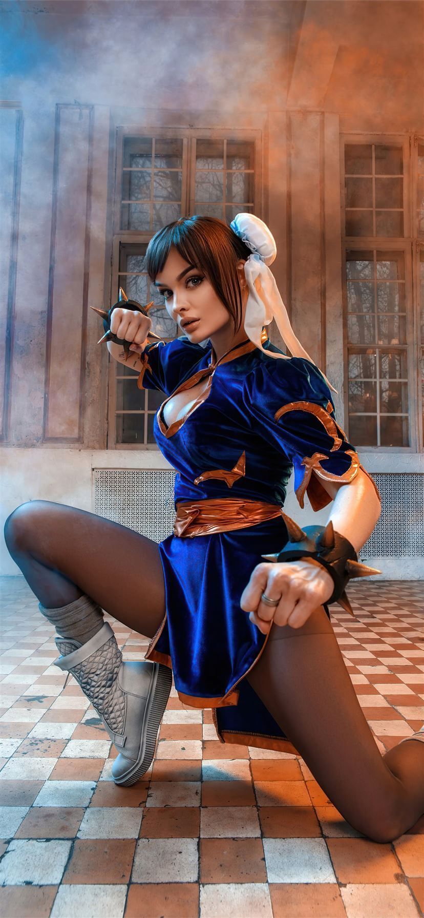 828x1792 street fighter cosplay 5k iPhone