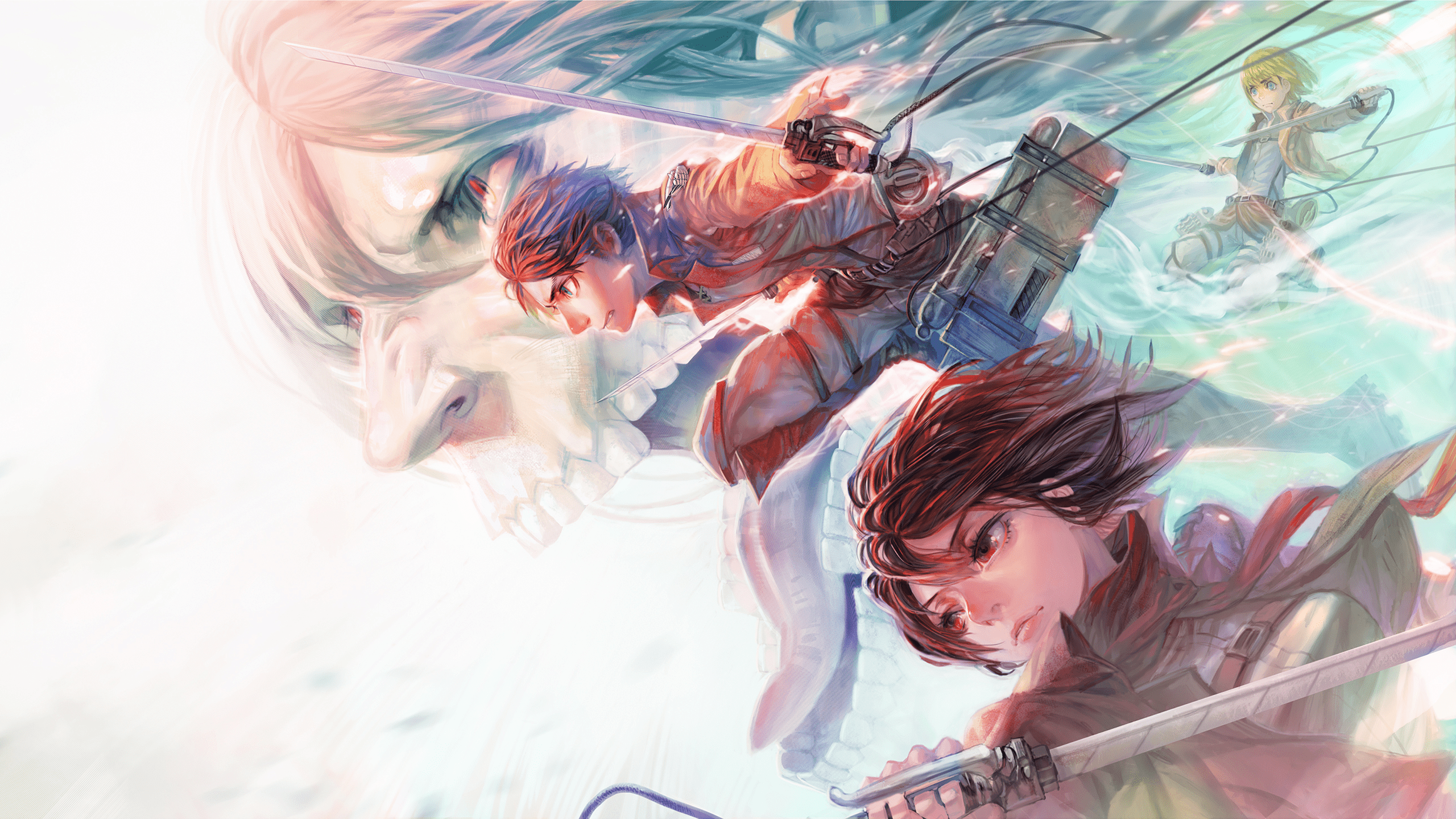 2560x1440 Epic Battle: Attack on Titan HD