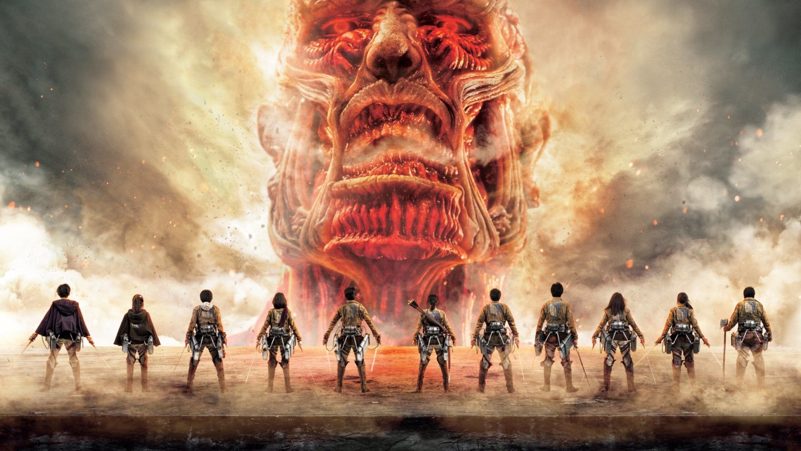 2560x1440 Attack On Titan 4k Desktop Wallpaper