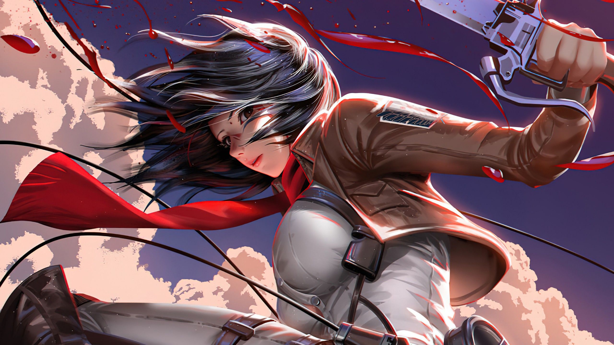2560x1440 Mikasa Ackerman 4K HD Attack On Titan