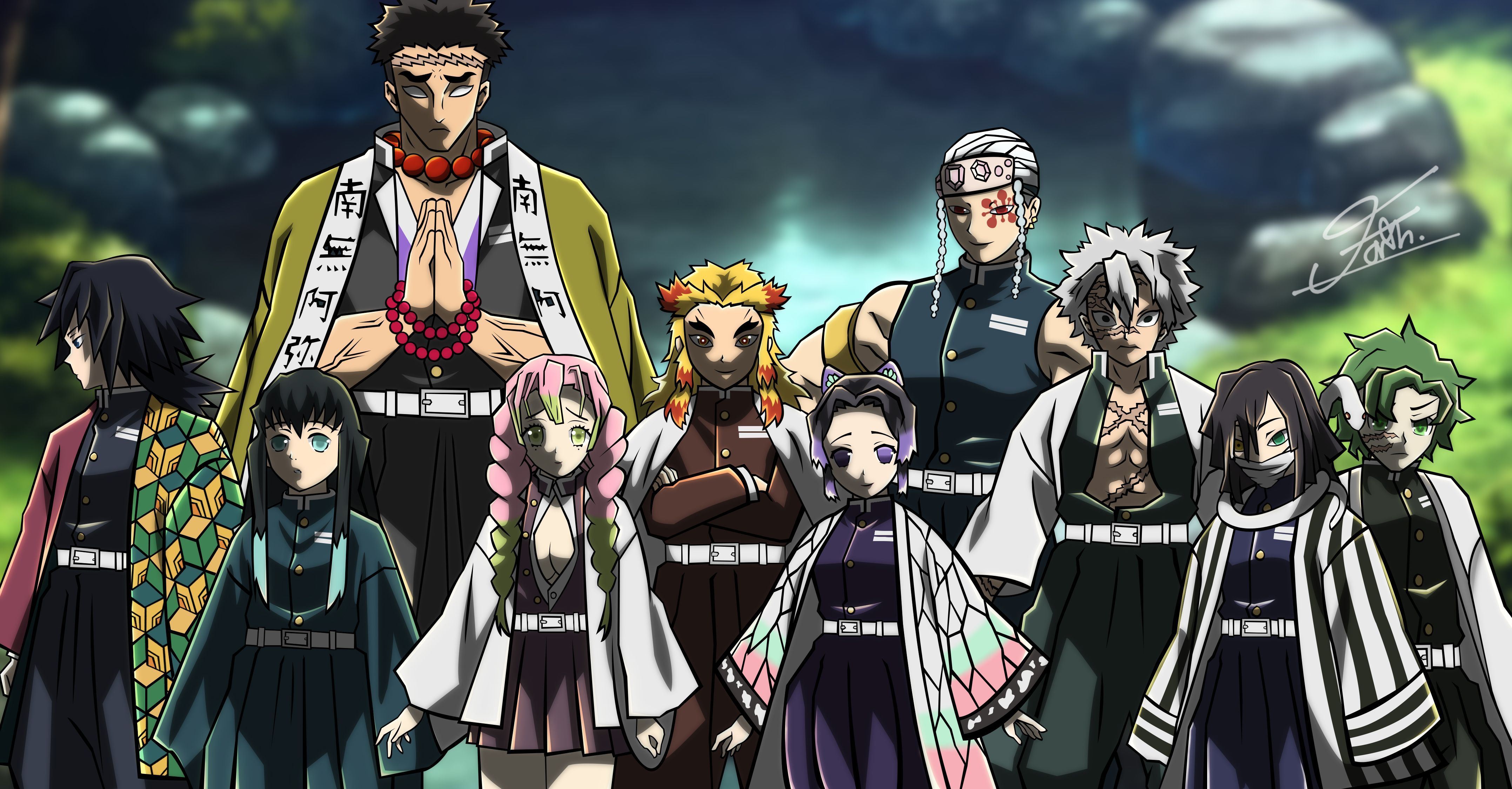 4310x2250 Kimetsu No Yaiba Tengen Uzui Shinobu