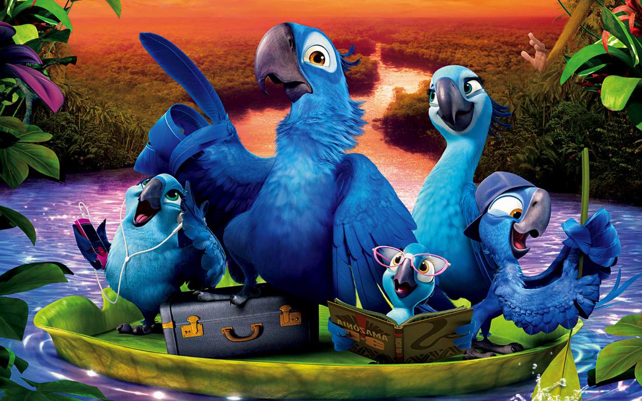 1280x800 Rio 2 is a 2014 American 3D Cartoon Film HD Wallpaper