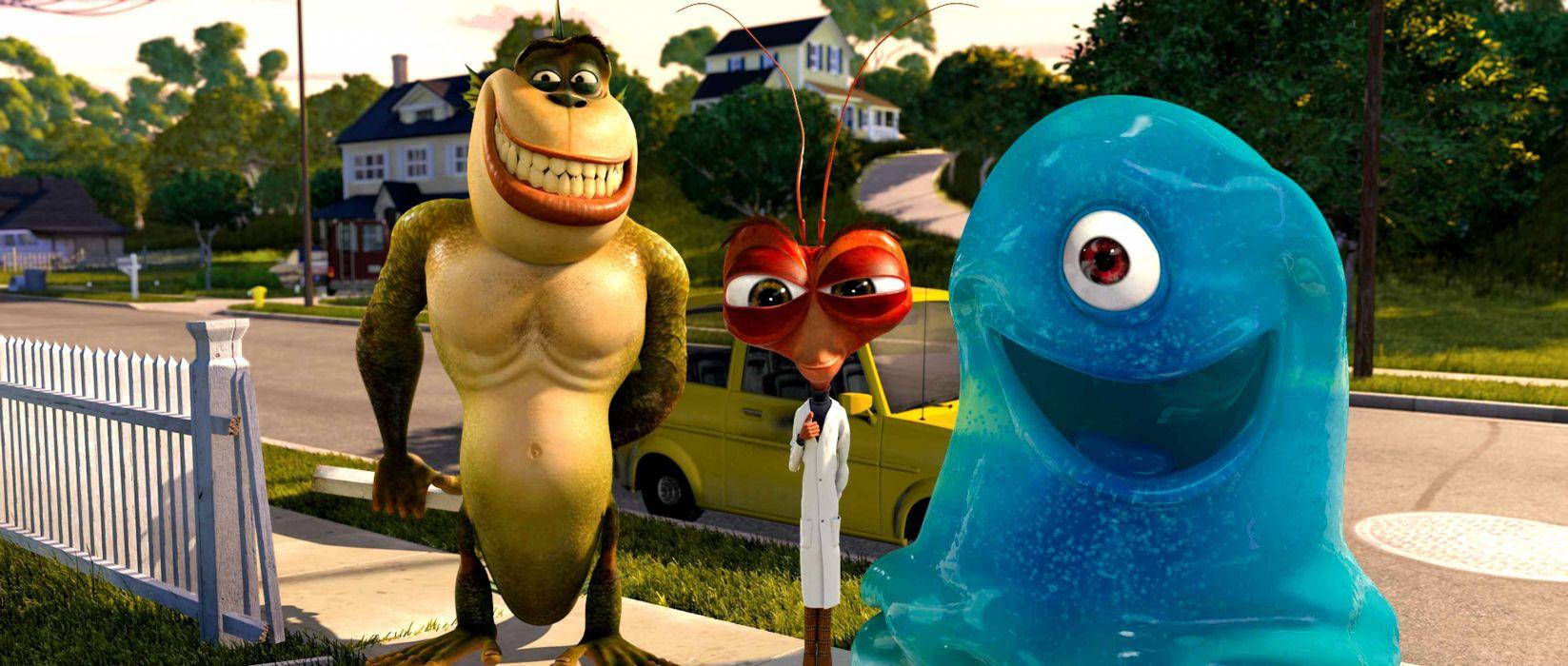 1647x700 MONSTERS VS ALIENS Cartoon Animation Sci Fi Monsters Aliens