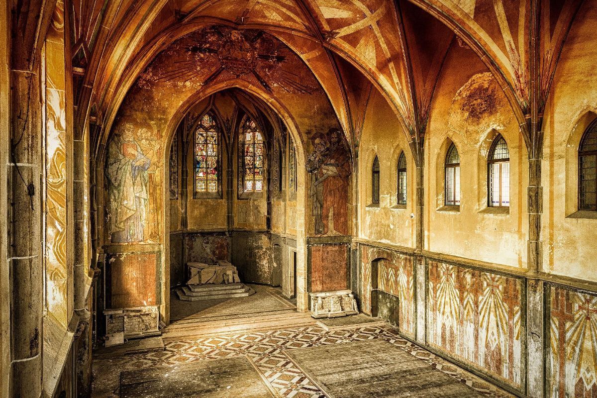 1200x800 HD Desktop Background With abandoned church