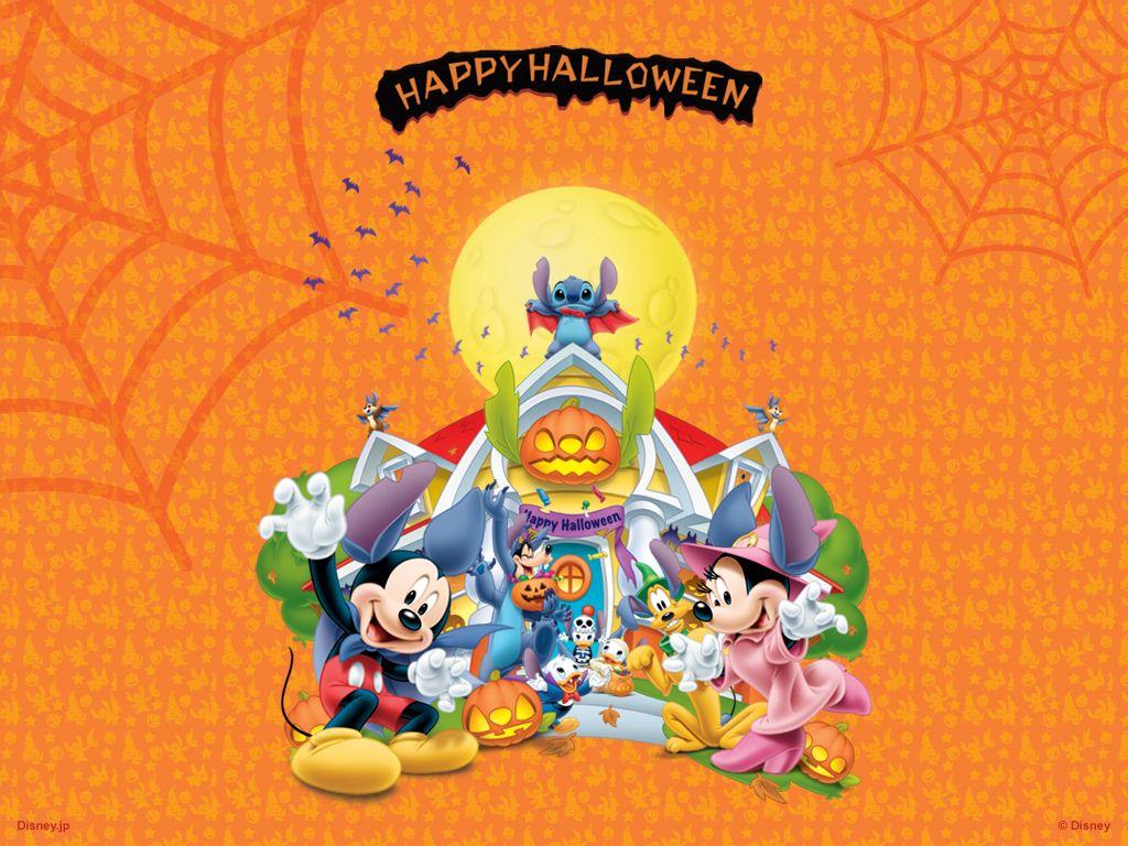 1024x768 Happy Halloween Disney Wallpaper