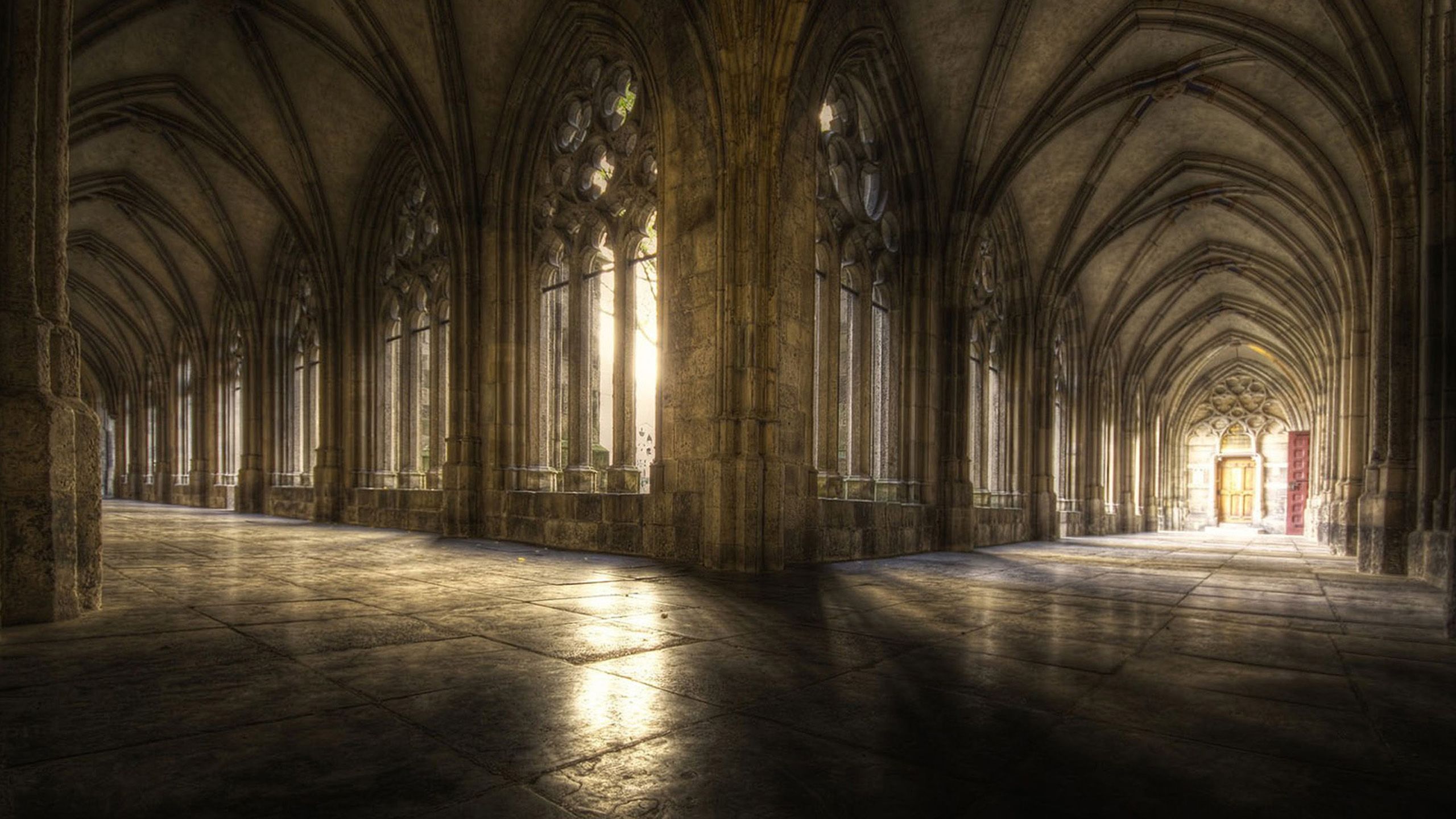 2560x1440 Old Church Wallpaper