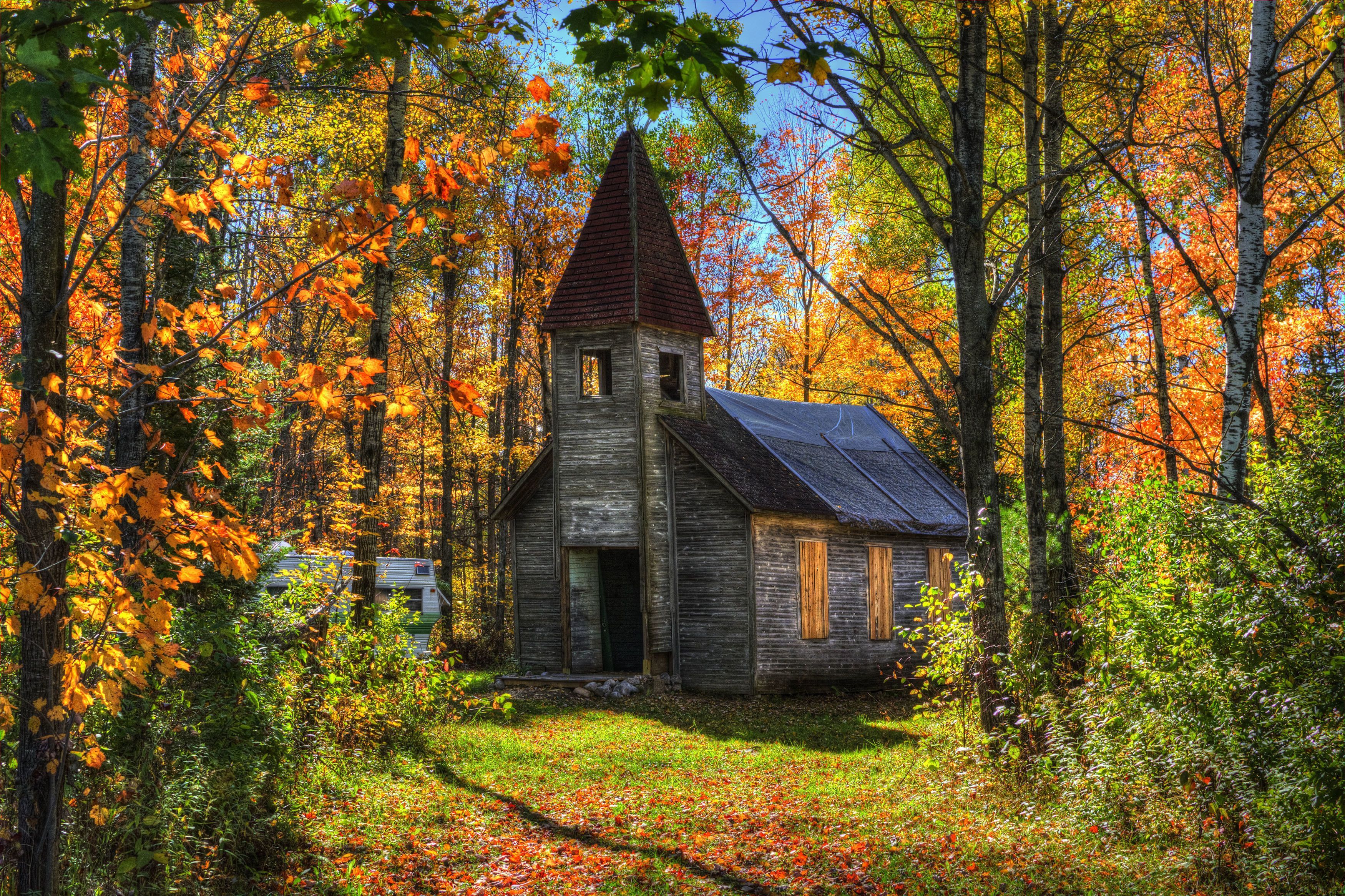 3500x2331 Abandoned Religious Church HD Wallpaper
