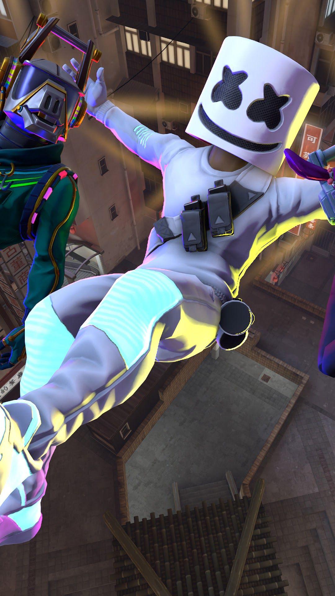 1080x1920 Fortnite Battle Royale Marshmello DJ Yonder DJ Bop 4K