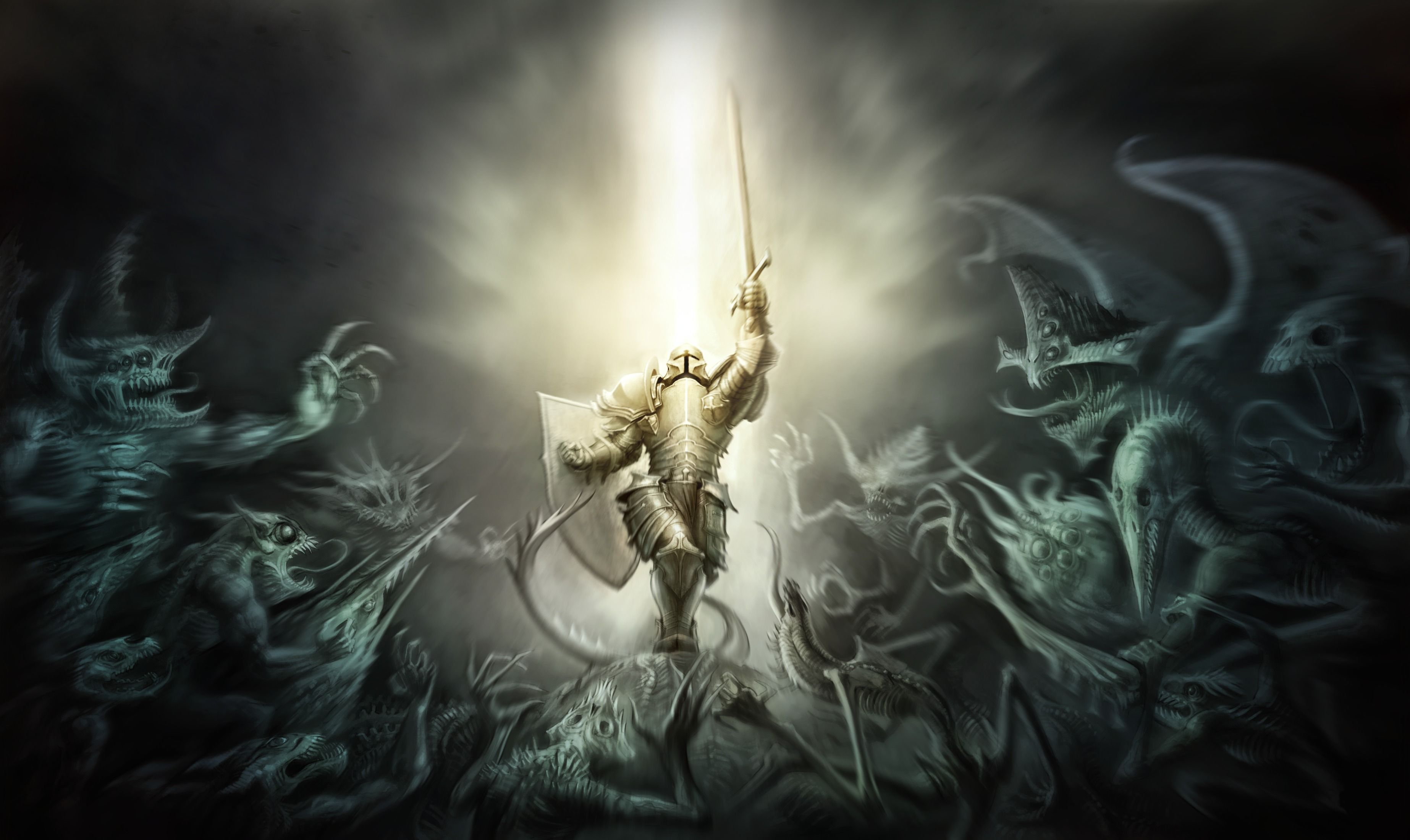3692x2200 diablo crusader, armor Wallpaper, HD