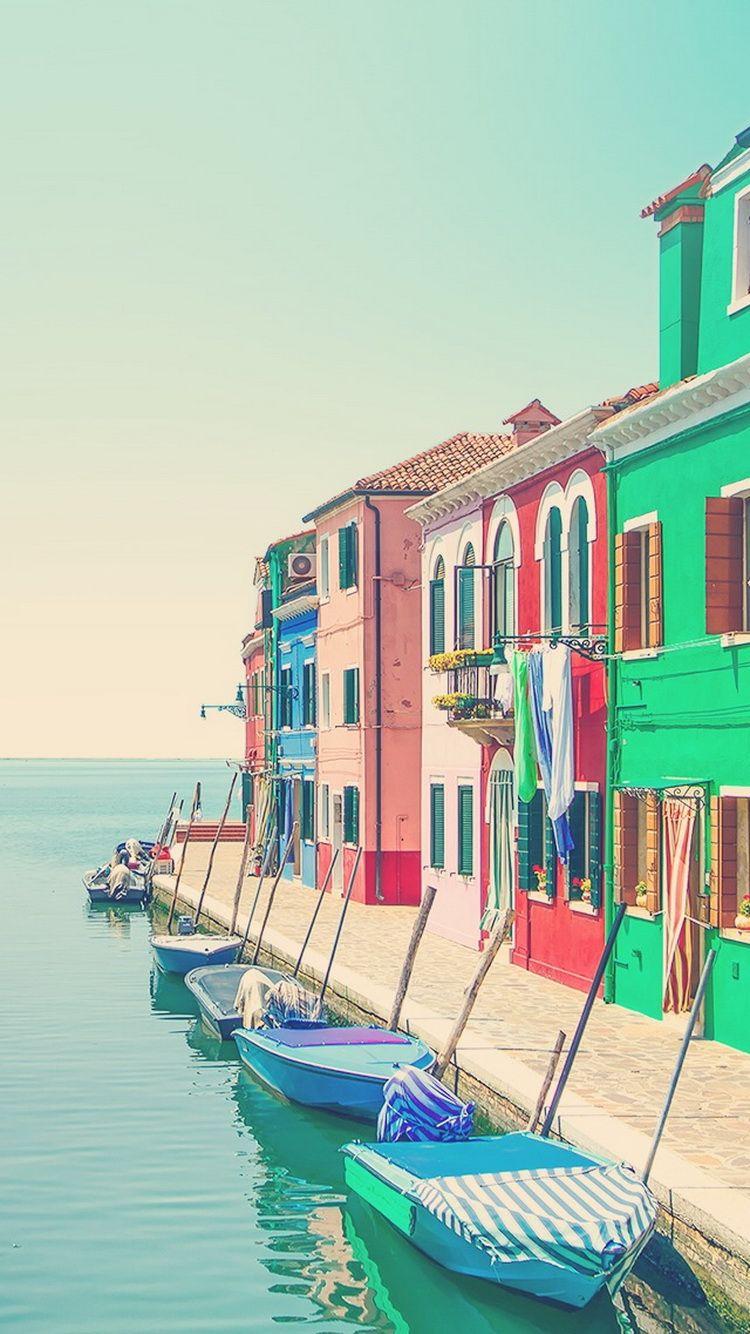 750x1334 Italian City Water Boats Venice iPhone 6 Wallpaper HD