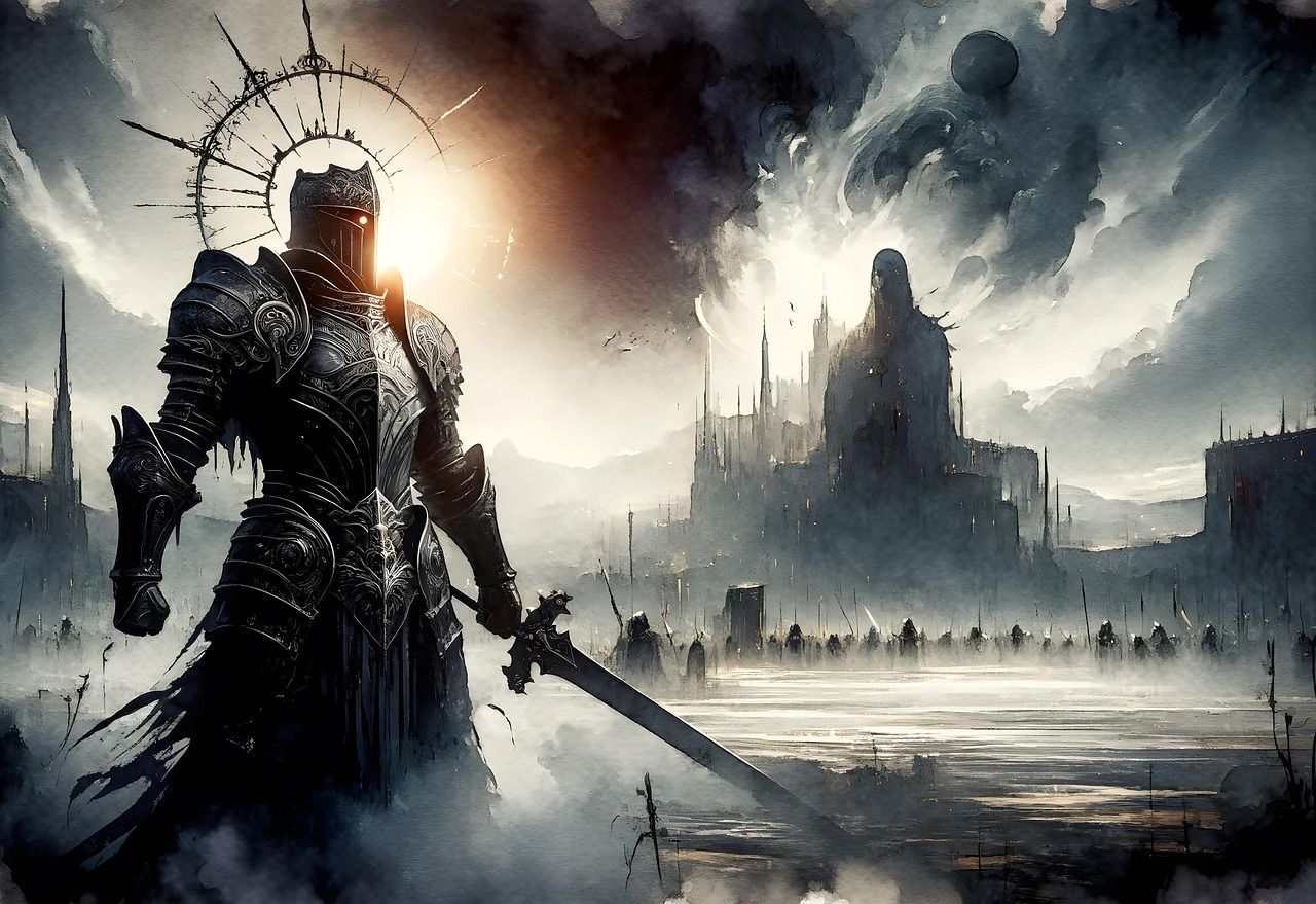 1280x879 Download Crusader, Epic, Dark. Royalty