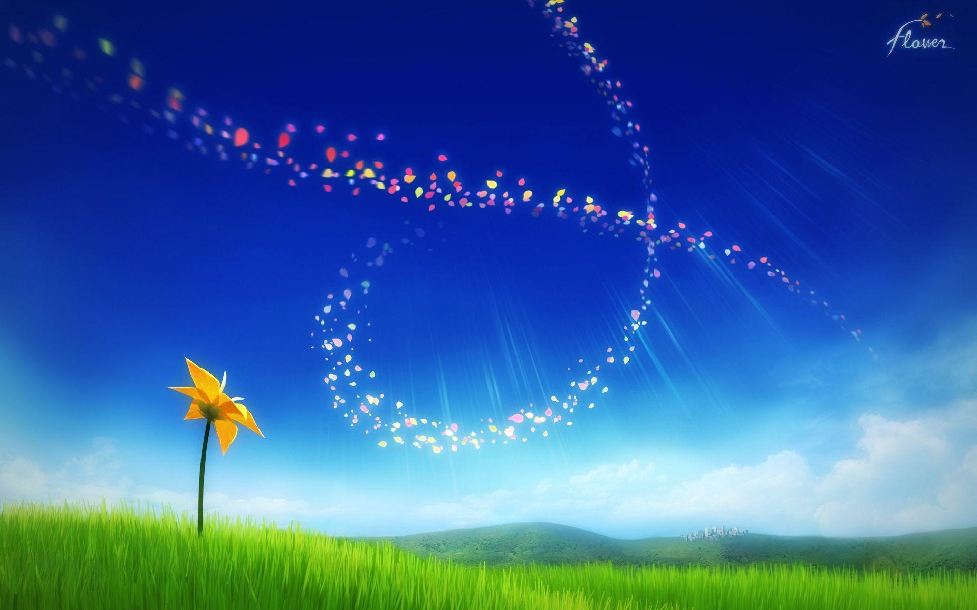 1920x1200 Wallpaper, flower, scenery, art, crazy
