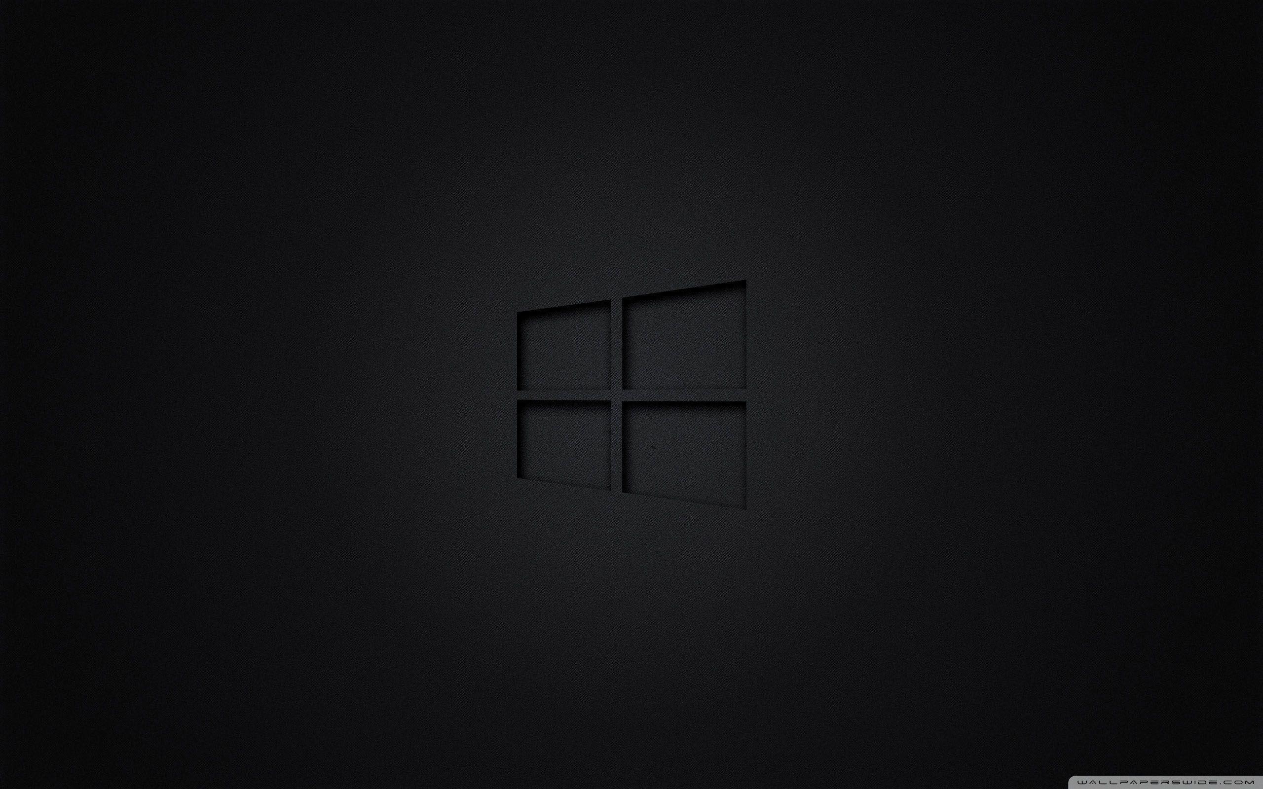 2560x1600 4k Dark Windows 10 Wallpaper