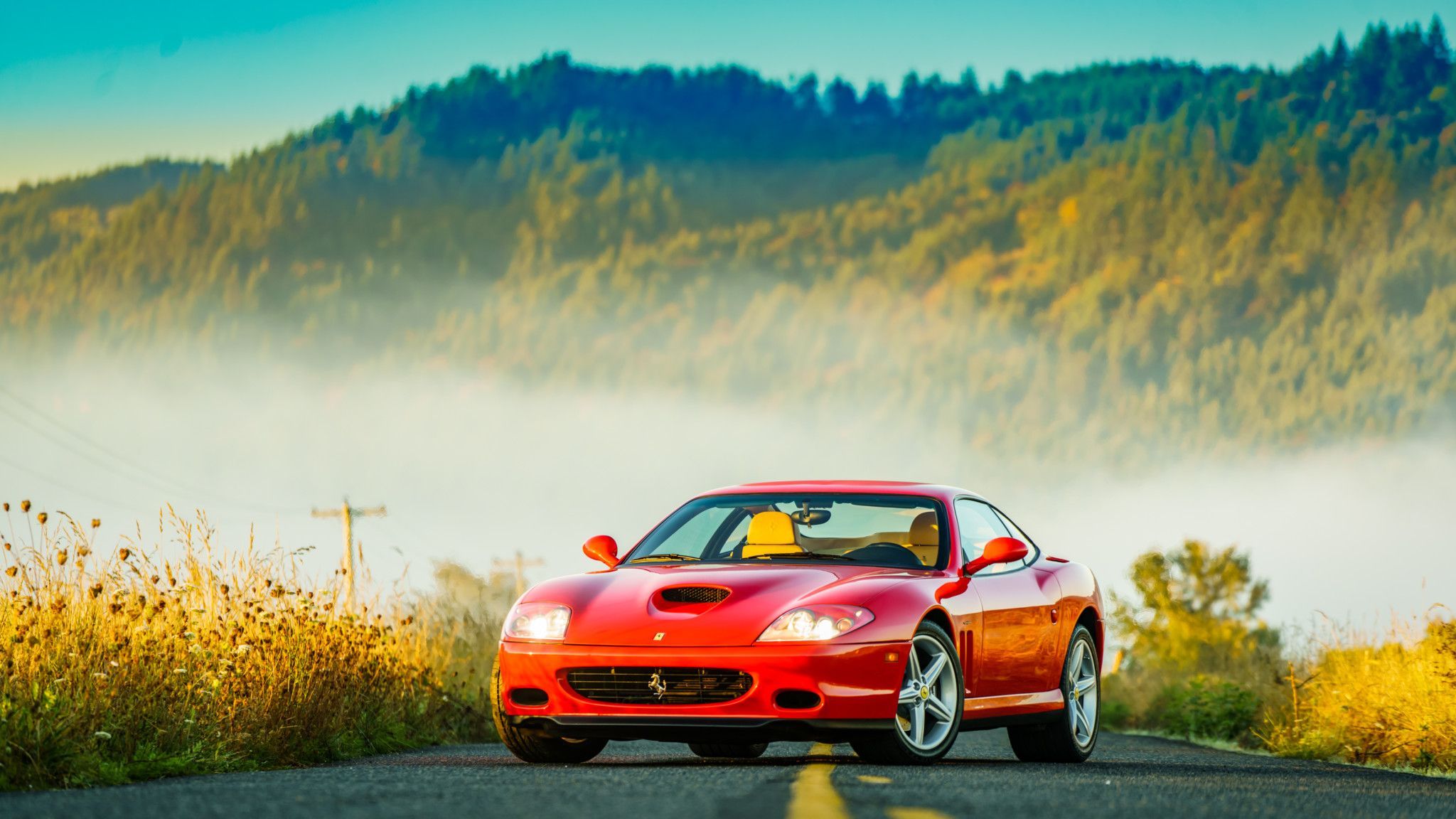 2048x1152 Vehicle Ferrari 575M Maranello HD Wallpaper