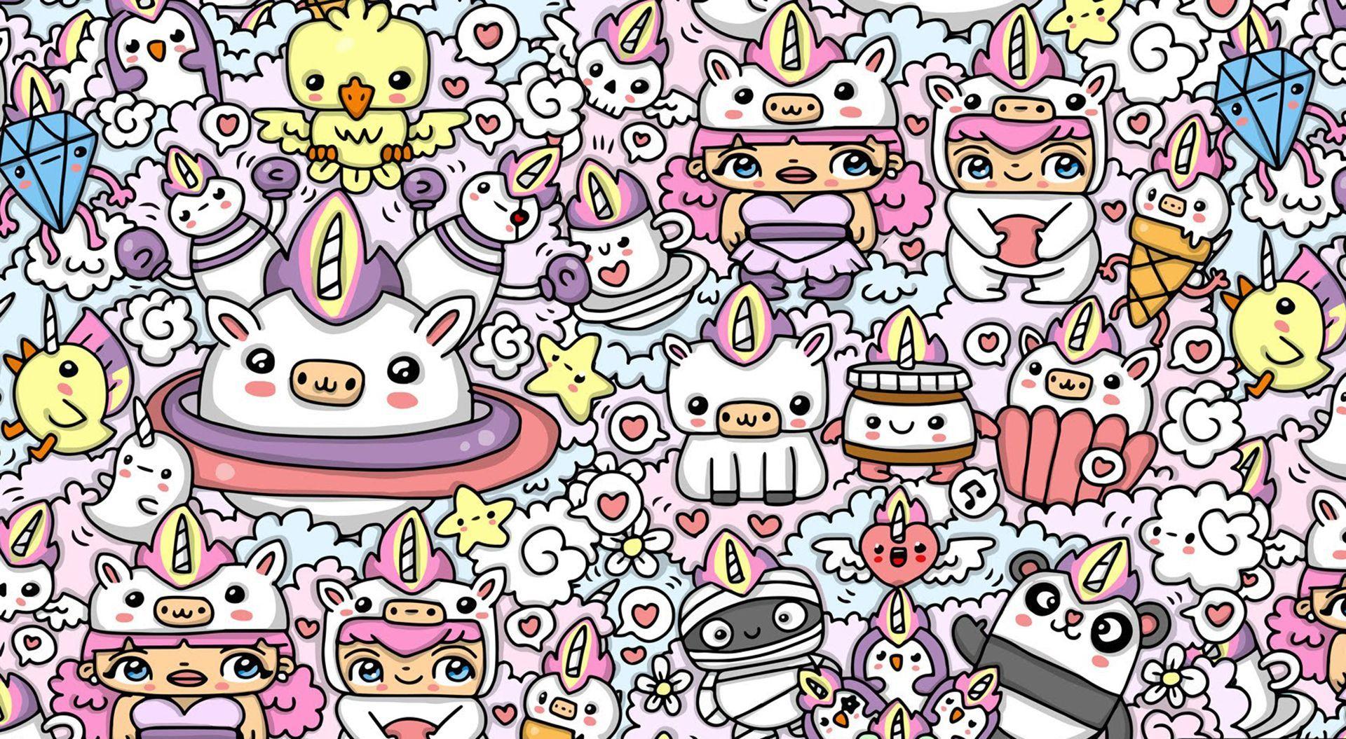 1920x1055 Doodle Computer Wallpaper