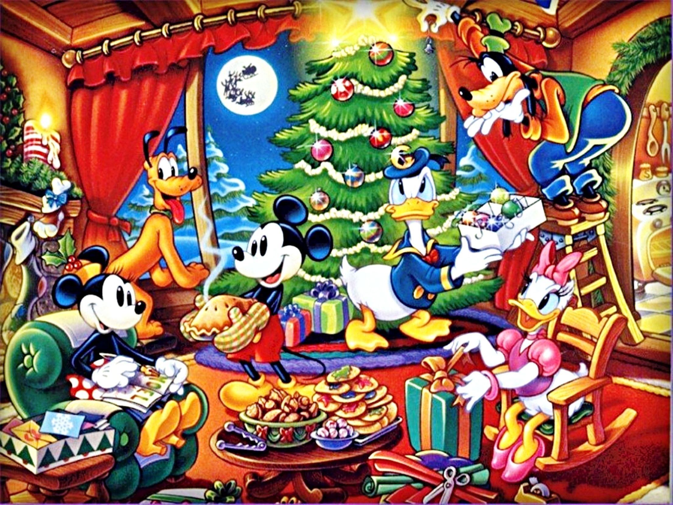 2212x1659 Walt Disney Wallpaper Disney Gang Christmas