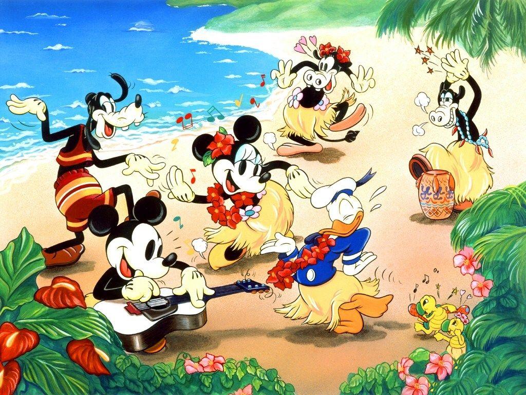 1024x768 Disney Characters Mickey Mouse Full HD Image Wallpaper