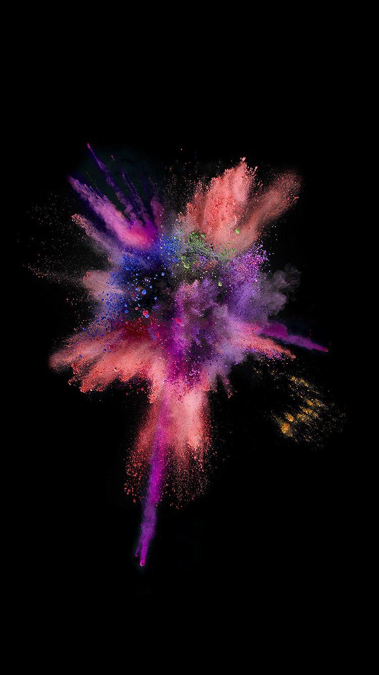 750x1334 iPhone 6 Wallpaper dark spark ios9 iphone6s color