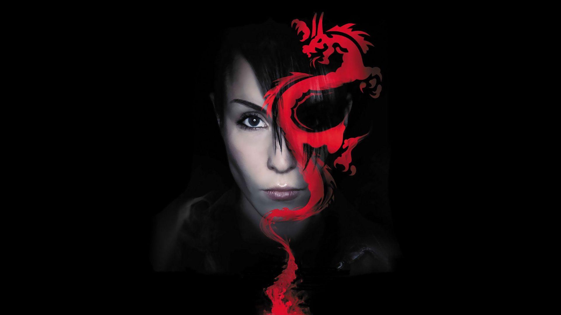 1920x1080 Girl with Dragon tattoo (1080x1920)