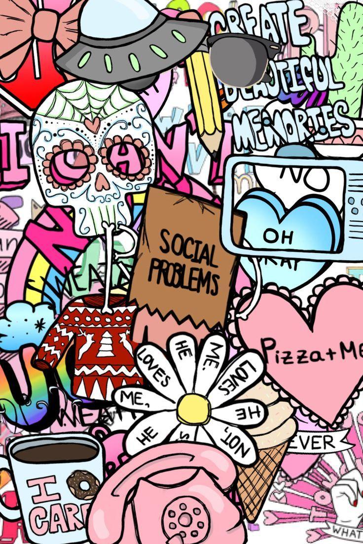 736x1104 Cute Girly Background Wallpaper iPhone 3D iPhone