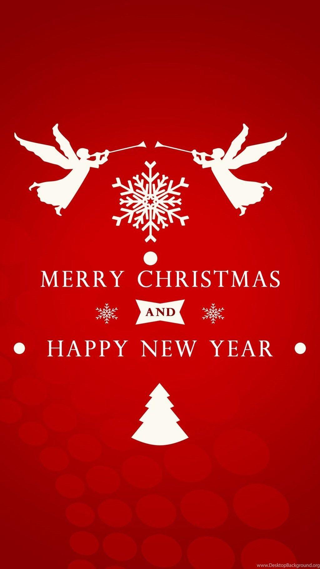 1024x1820 Angels Wishing You Merry Christmas Mobile Wallpaper 22084