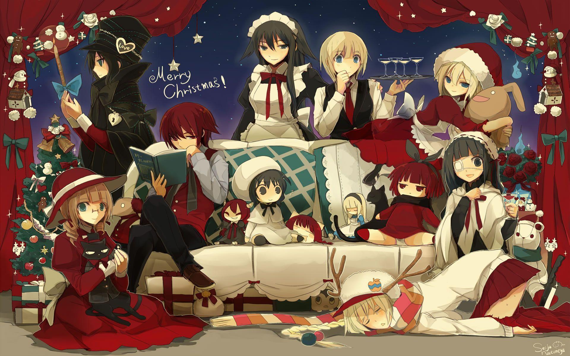 Merry Christmas Anime Wallpapers - Top Free Merry Christmas Anime  Backgrounds - WallpaperAccess