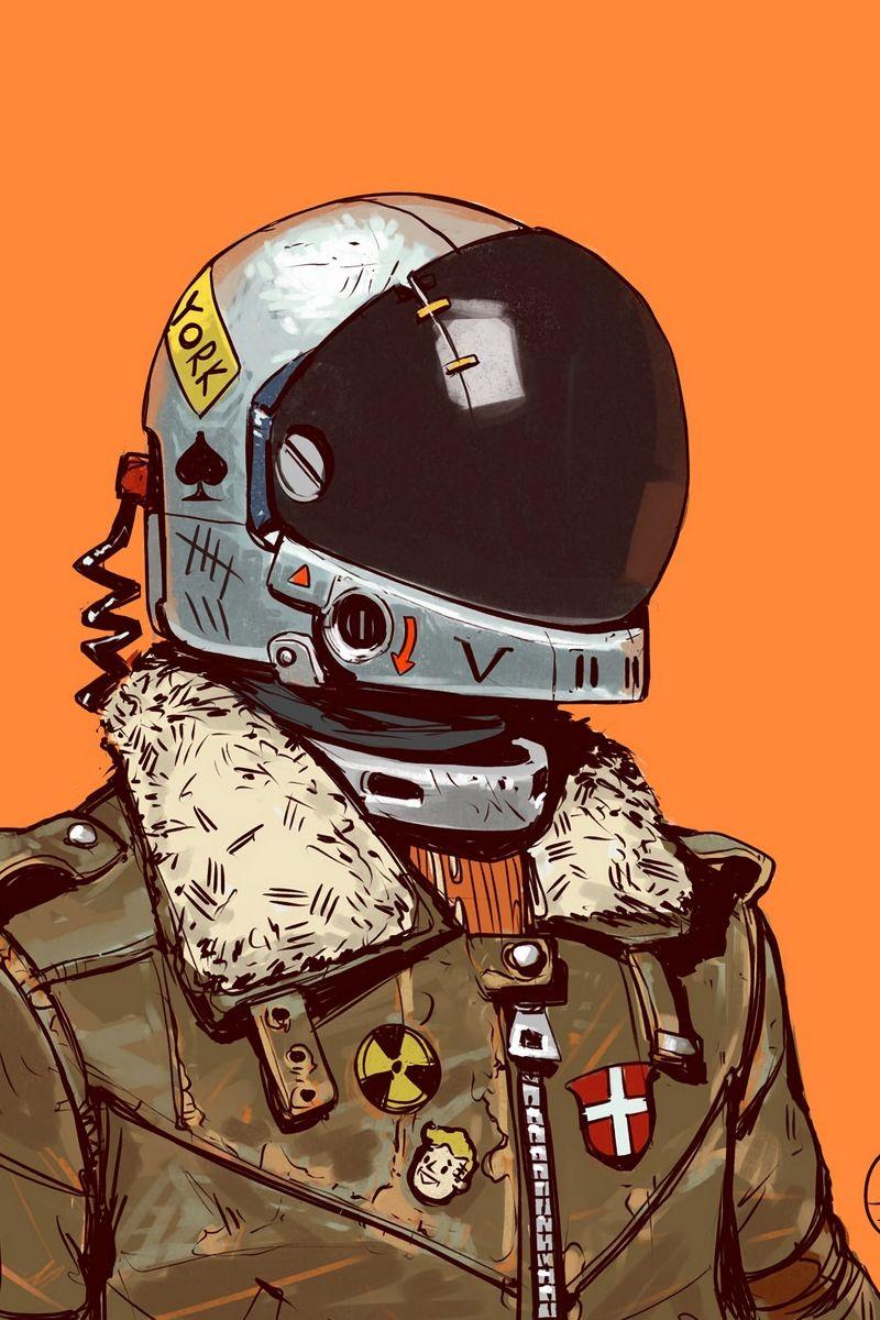800x1200 Download wallpaper 800x1200 soldier, helmet, art, digital