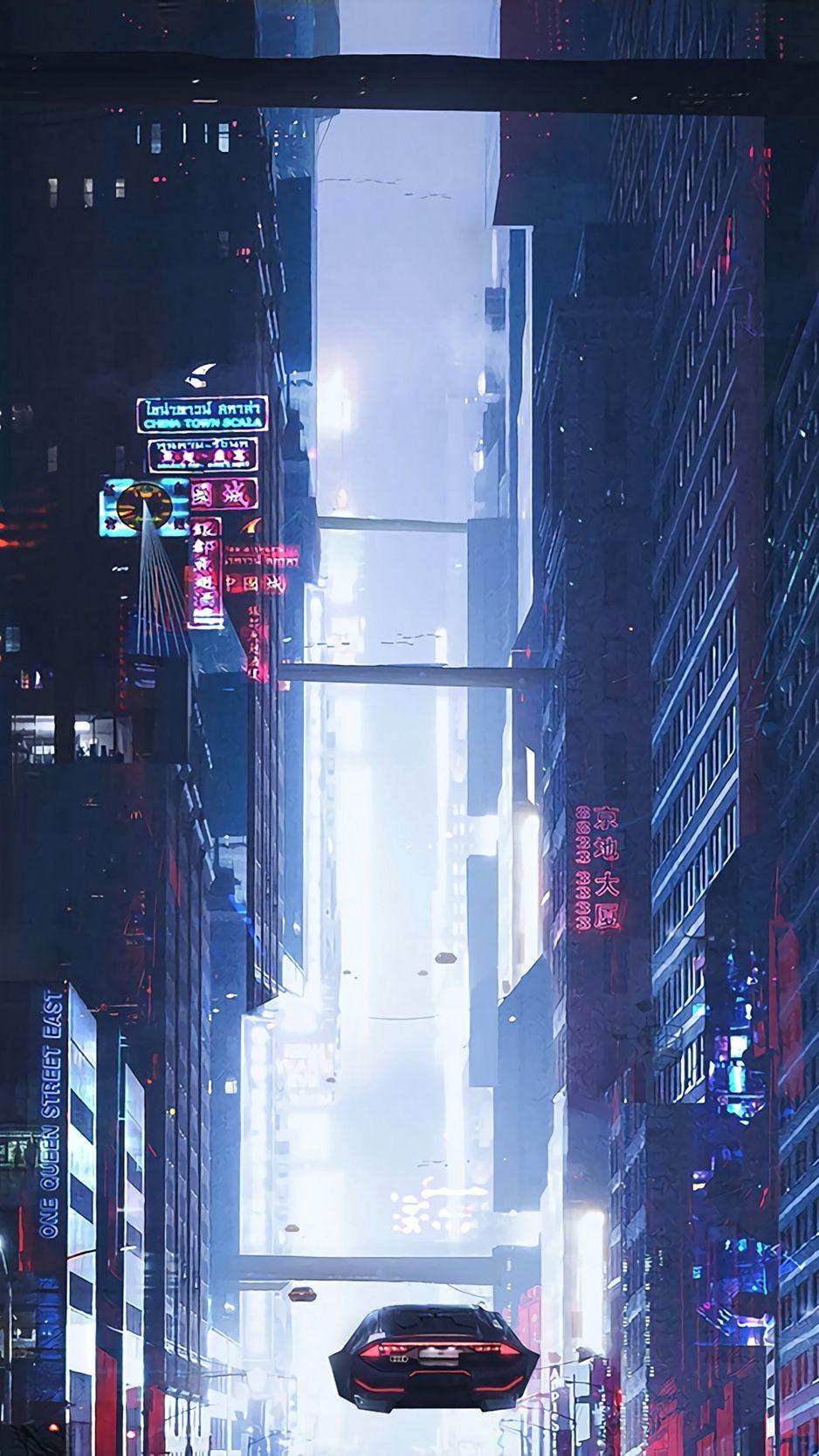 938x1668 Download Wallpaper 938x1668 Sci Fi, City, Future, Art