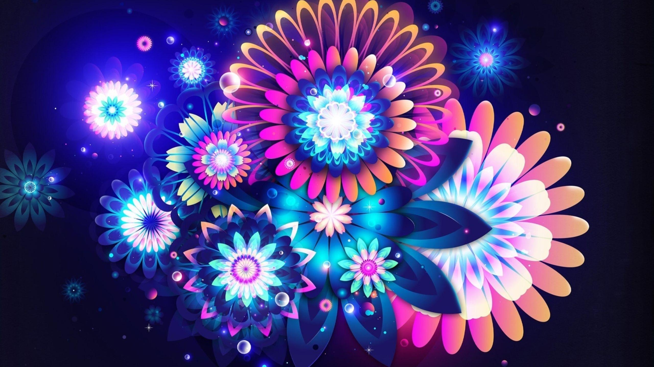 2560x1440 The Colors Were Bright Flower Wallpaper Hd, HD