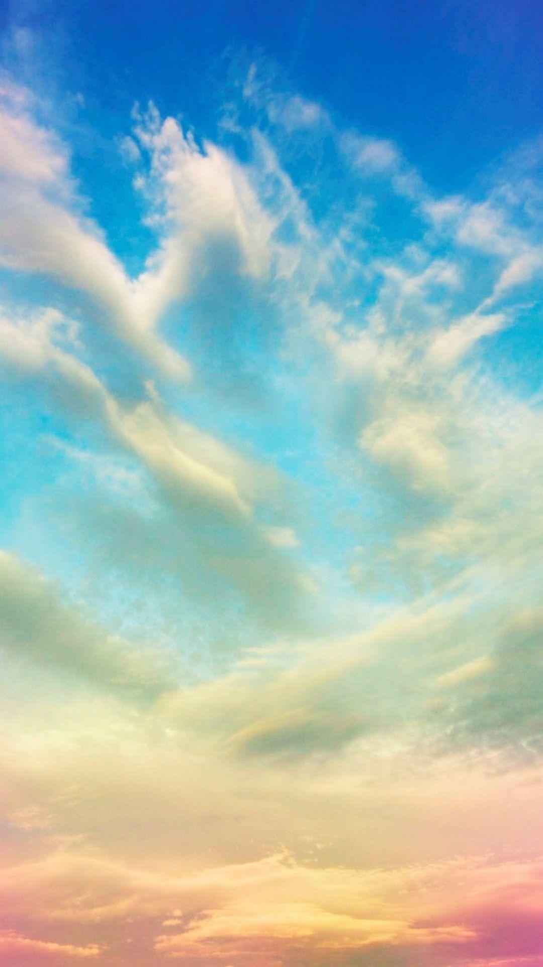 1080x1920 Colorful Clouds Sky Sunset iPhone 6 Plus HD Wallpaper