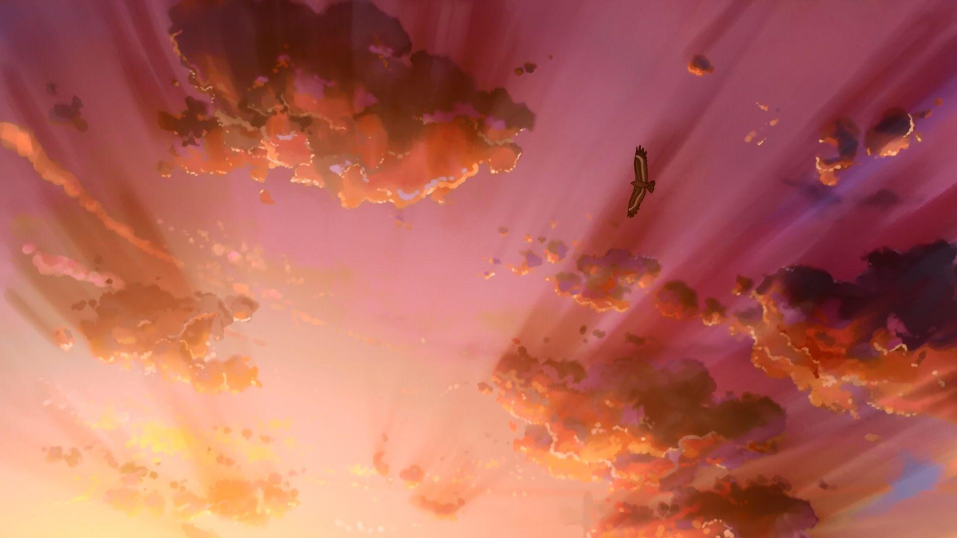 1920x1080 Sunset Clouds Hình nền HD