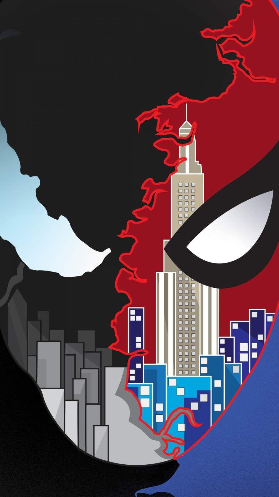 900x1600 Spider Man vs Venom Art iPhone Wallpaper. Venom art, Marvel wallpaper, Superhero wallpaper