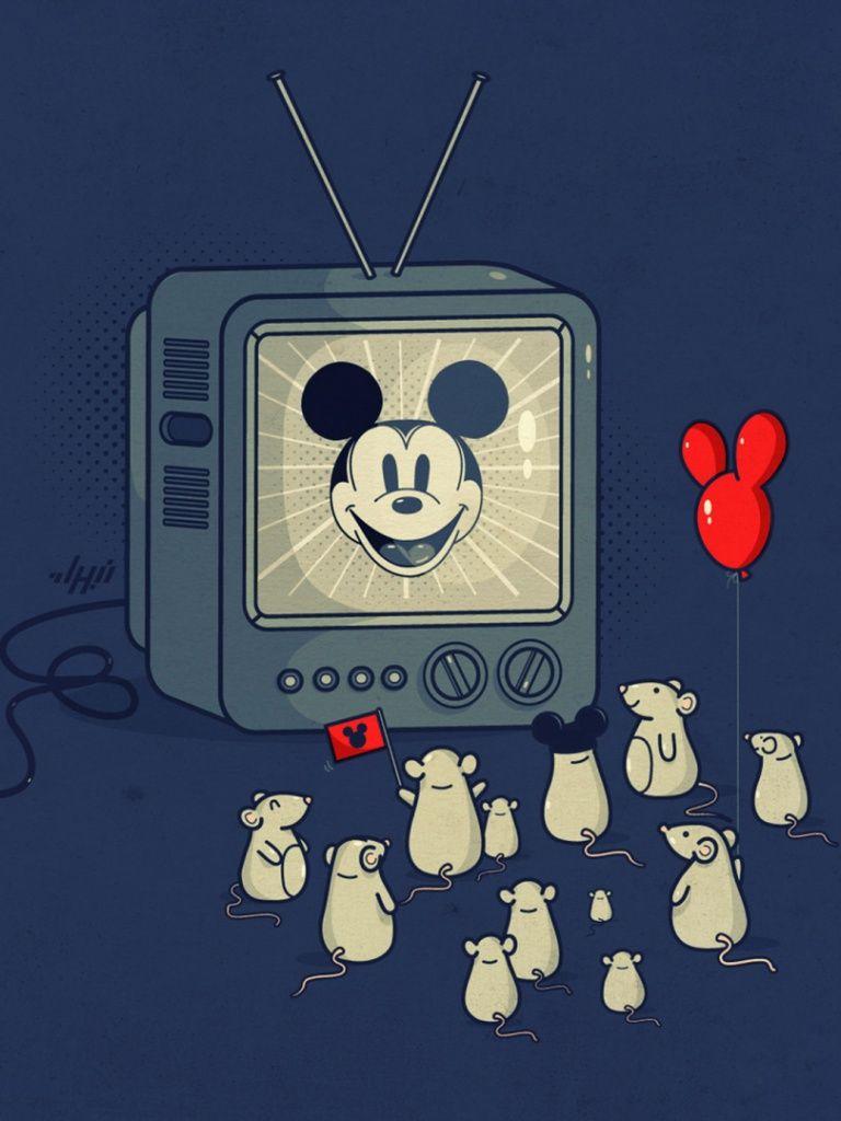768x1024 Mickey Mouse & Mice Funny iPad mini wallpaper