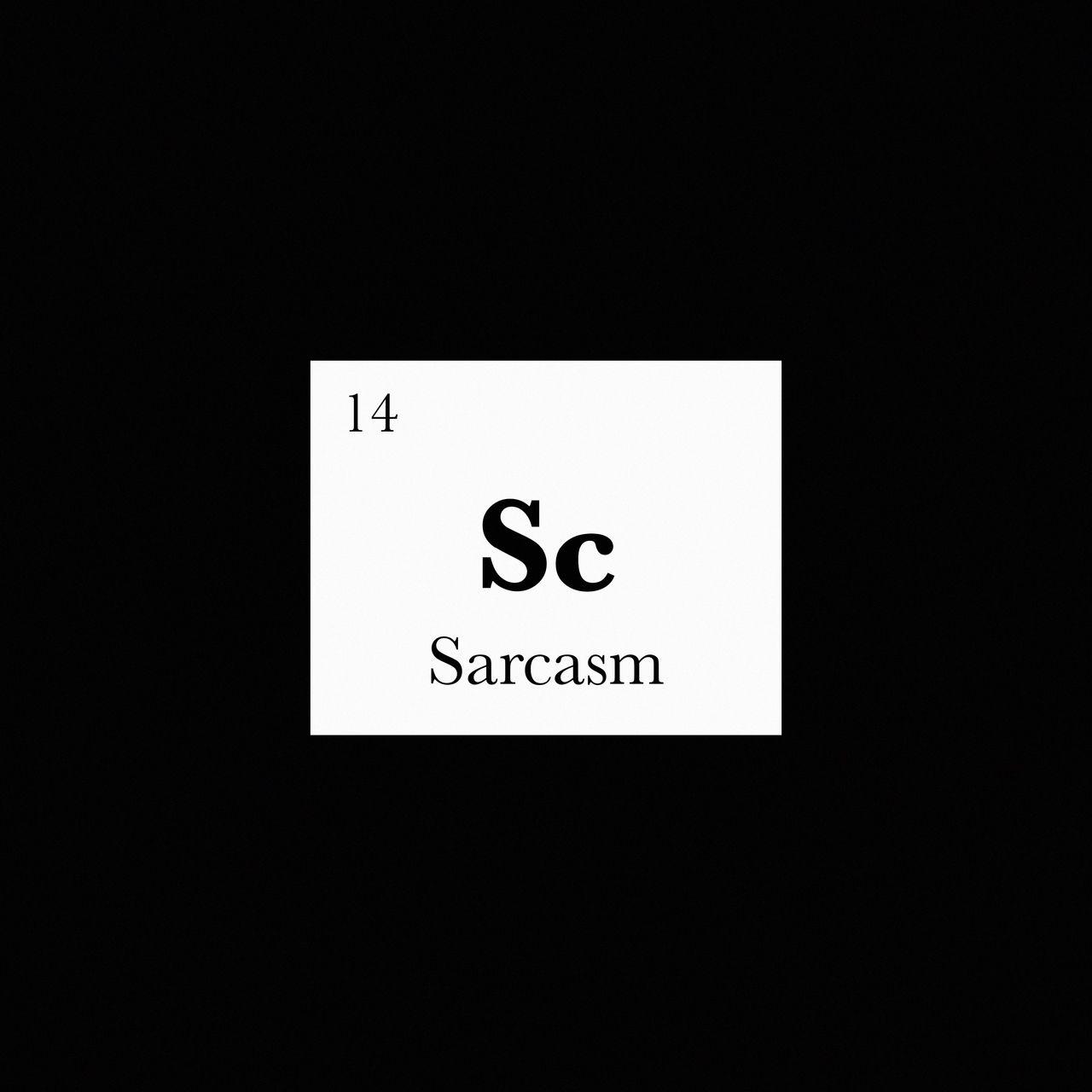 1280x1280 Download wallpaper 1280x1280 sarcasm, inscription, element