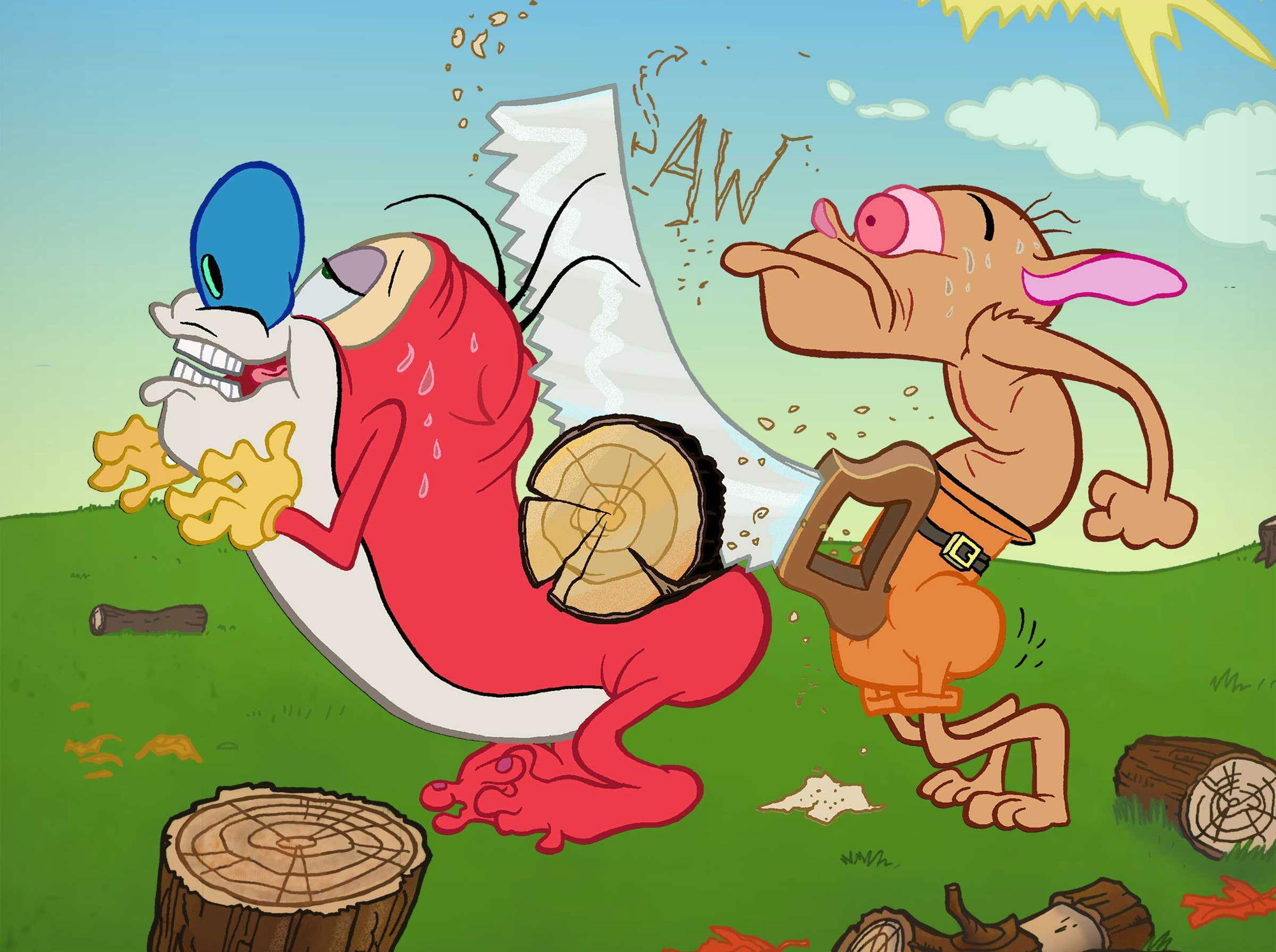 2400x1790 ren, And, Stimpy, Ee Wallpaper HD / Desktop and Mobile
