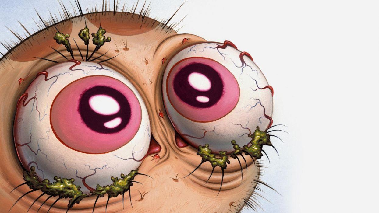 1244x700 Ren and Stimpy Eyes Gross wallpaperx1080