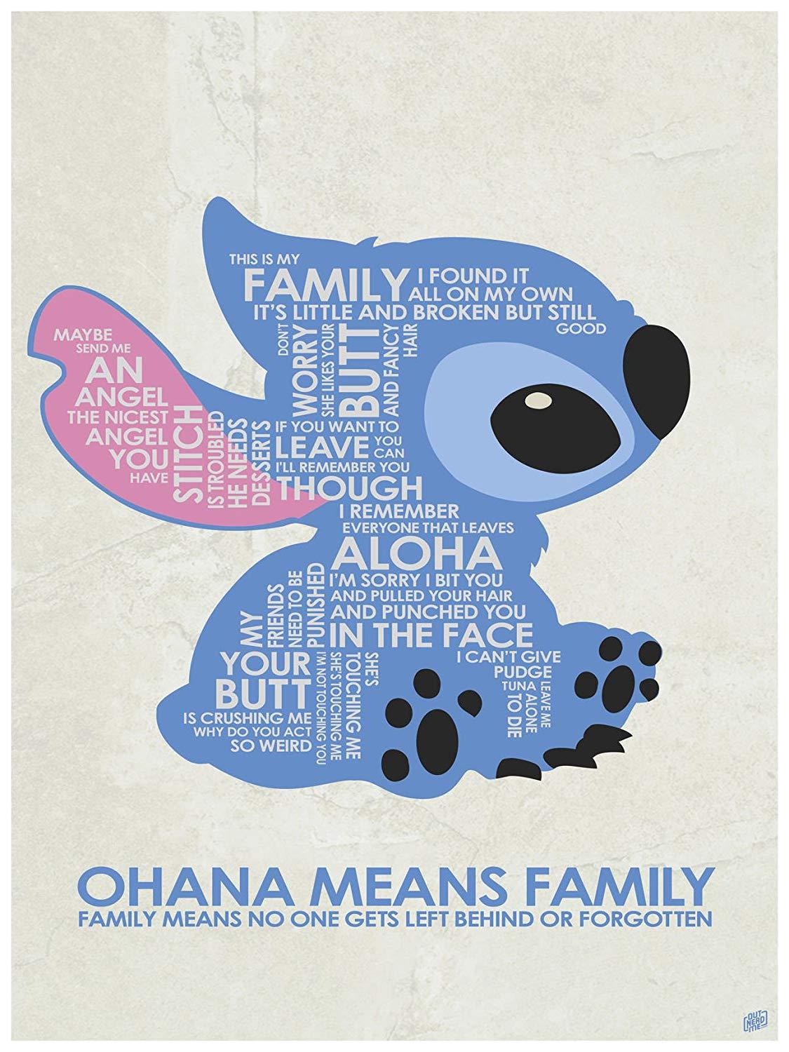 Stitch Wallpaper Cute Ohana Means Family