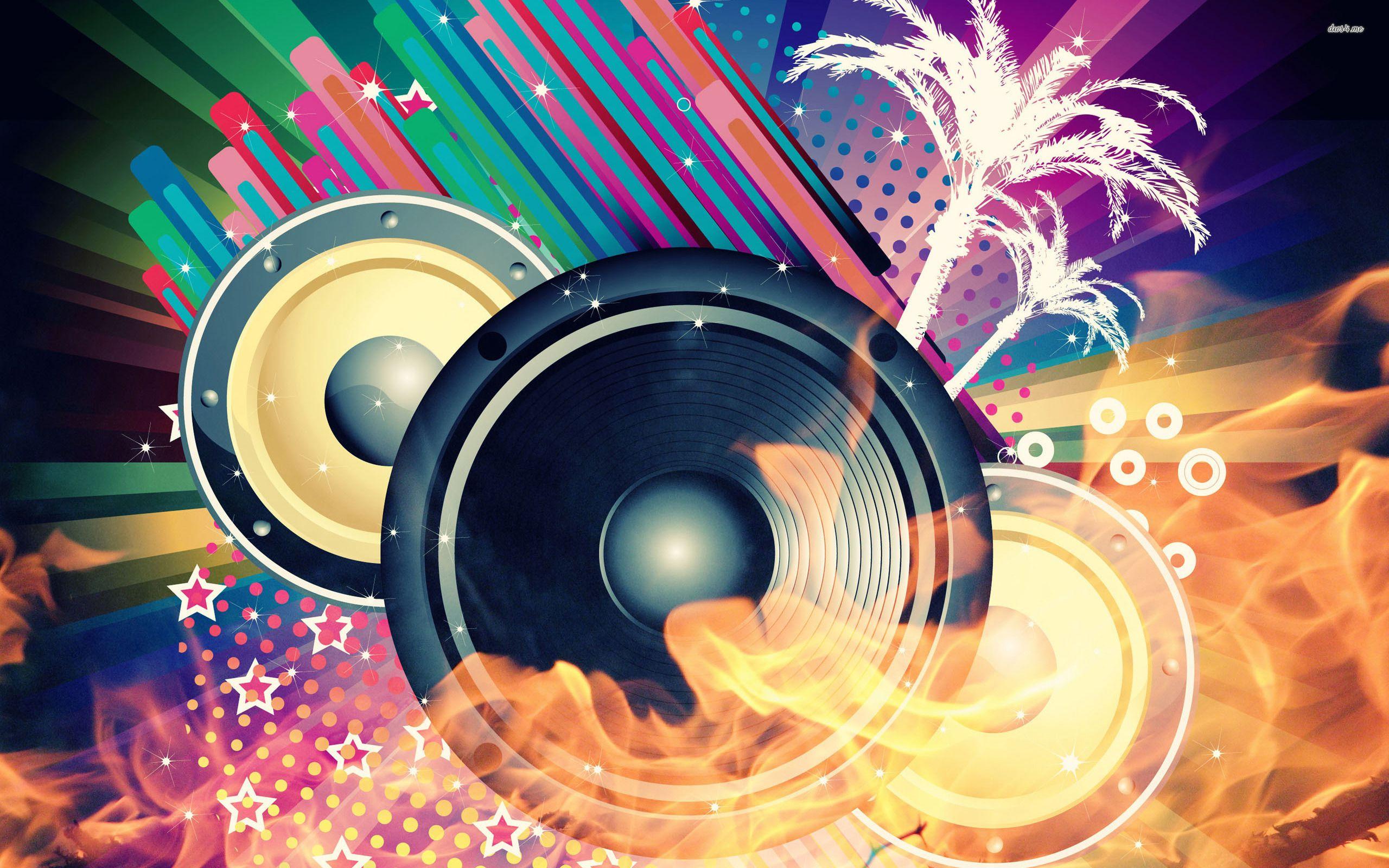Abstract Colorful Music Sound Wave Wallpaper Vector Illustration Royalty  Free SVG, Cliparts, Vectors, and Stock Illustration. Image 12811227.