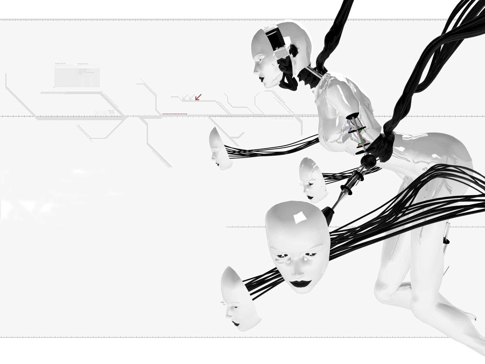 1600x1200 White robot wallpaper. White robot