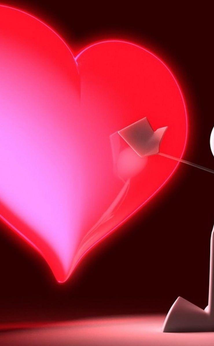 740x1196 Women's Black Red Heart. wallpaper.sc iPhone4s