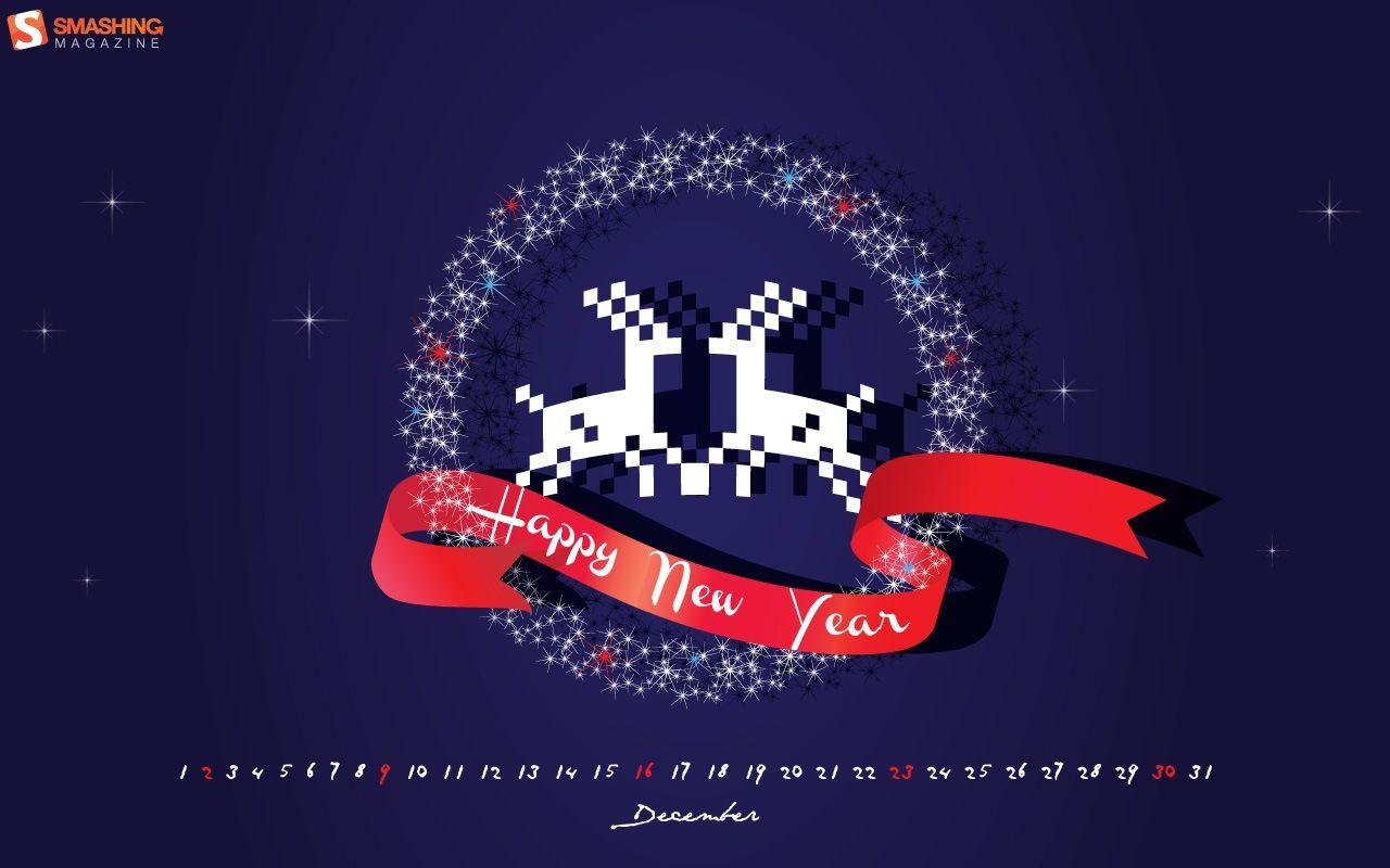 1280x800 Years Christmas theme Calendar Wallpaper 32056