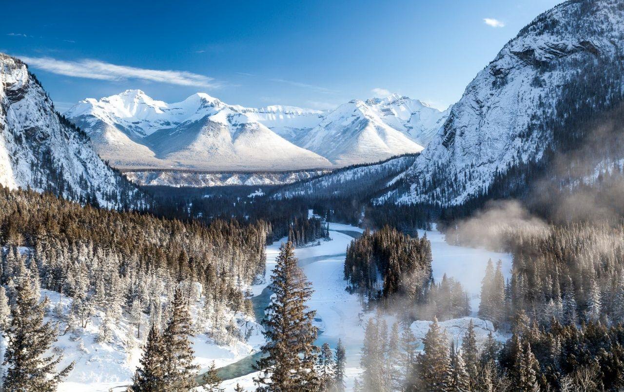 1280x804 Banff Park Beautiful Winter wallpaper. Banff Park