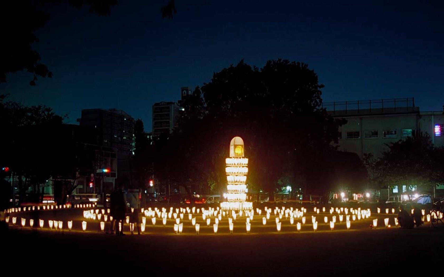 1680x1050 Free download Fukuoka Lantern Festival traveling wallpaper
