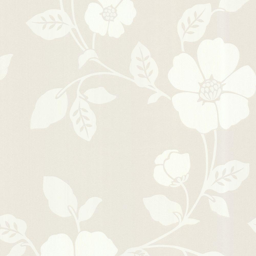 282125108  Ana Cream Floral Wallpaper  by AStreet Prints