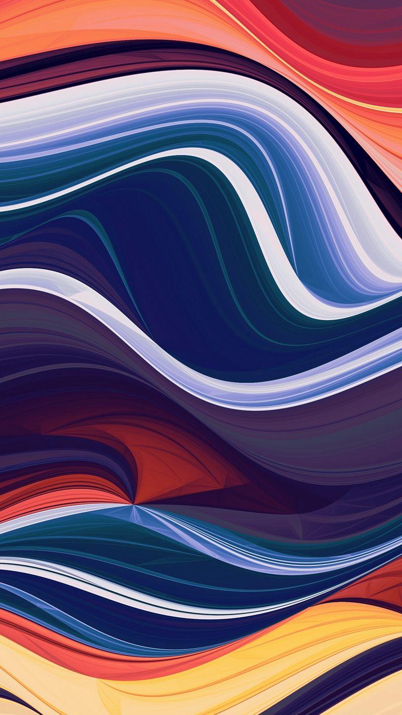 colorful wave wallpaper
