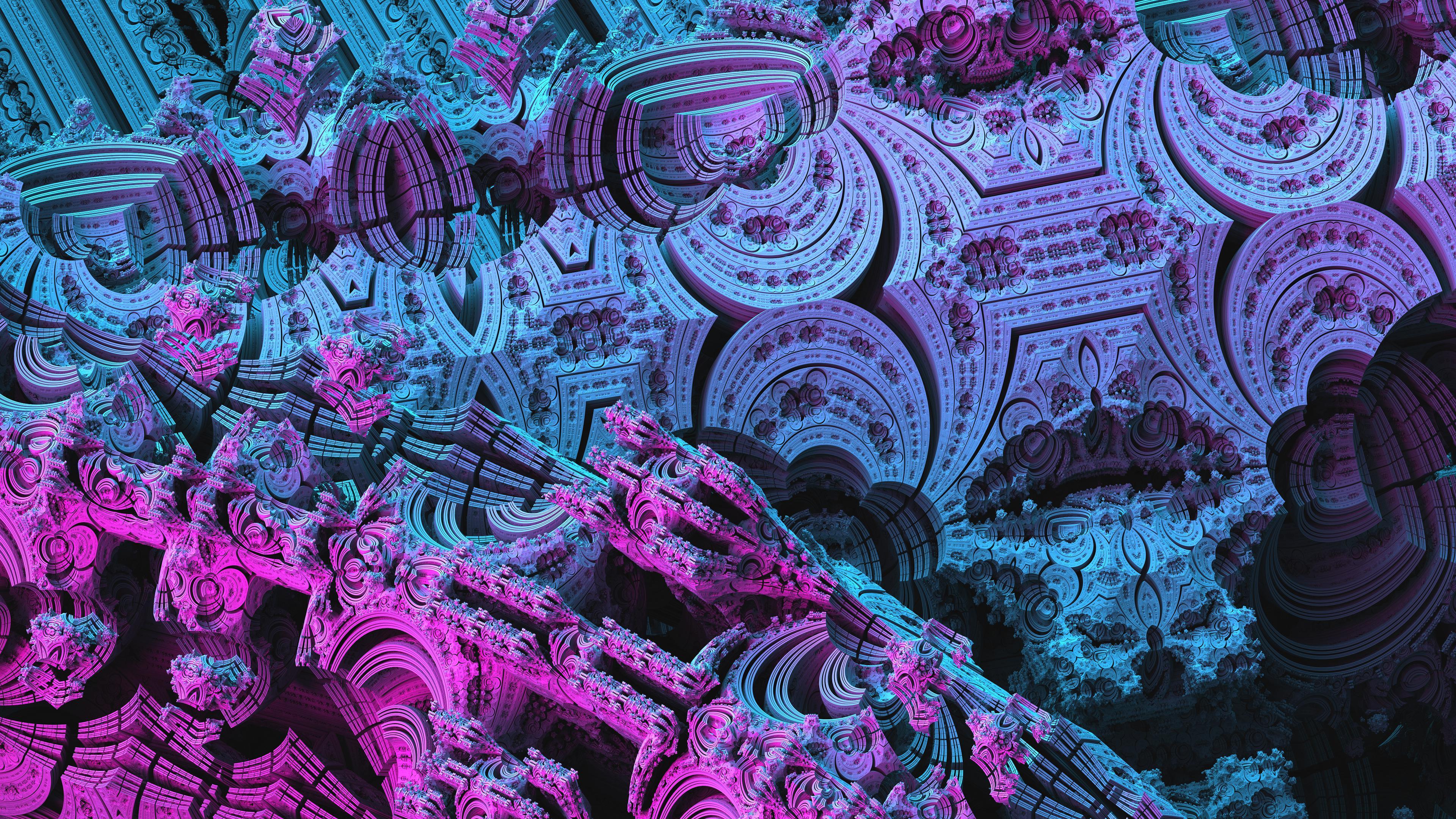 3840x2160 3D Fractal Wallpaper