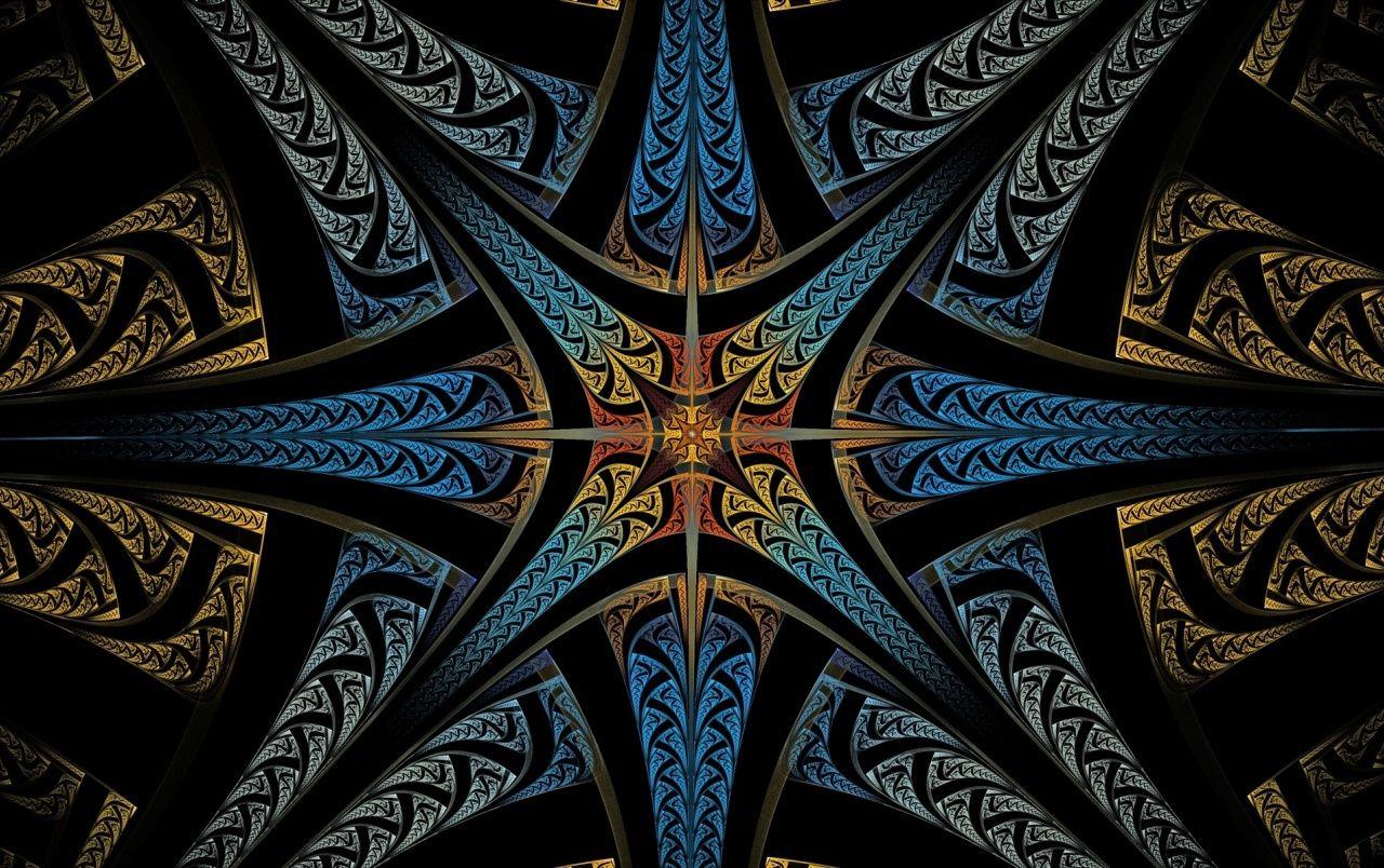 1280x804 Colorful Fractal Star wallpaper. Colorful Fractal Star