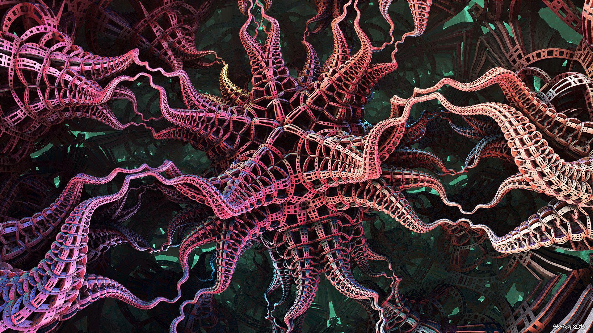 1920x1080 3D Fractal Wallpaper