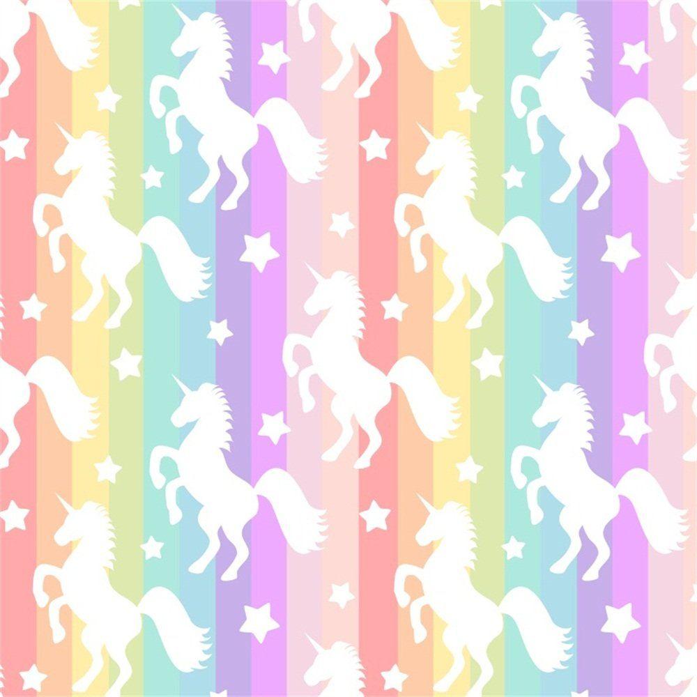 1000x1000 OFILA Unicorn Backdrop 5x5ft Rainbow Color Texture Unicorn Themed Baby Shower Girls Unicorn Birthday Party Children Room Wallpaper Cake Background