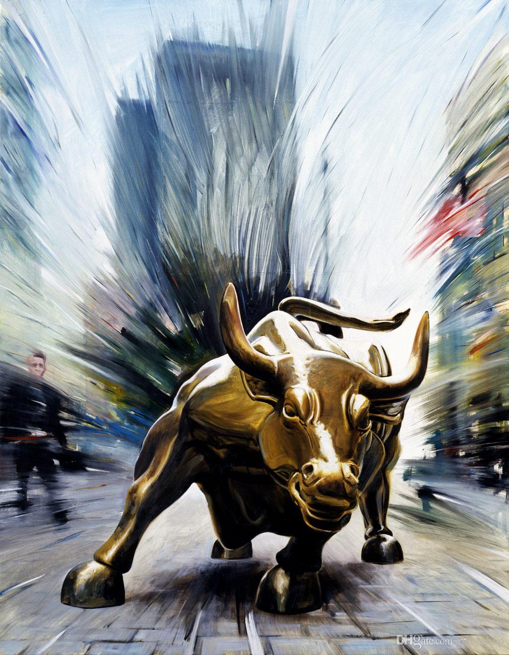 1024x1318 The Wall Street Bull Of New York Nasdaq USA Bowling Green High Definition Giclee Print On Canvas Fantasy Home Decoration Painting Fancy1470 From